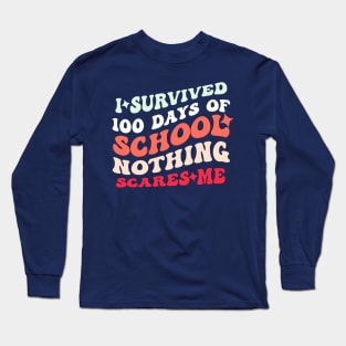 I Survived 100 Days Of School Long Sleeve T-Shirt